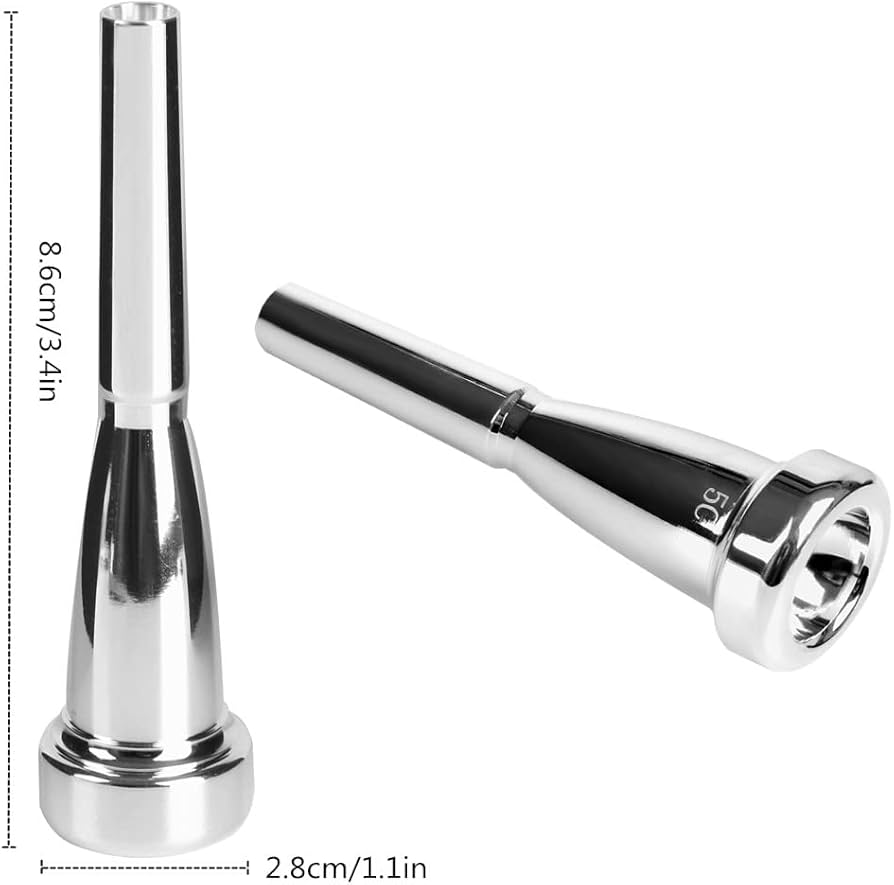 Amazon | トランペットマウスピース 7C 5C 3C シルバー トランペット