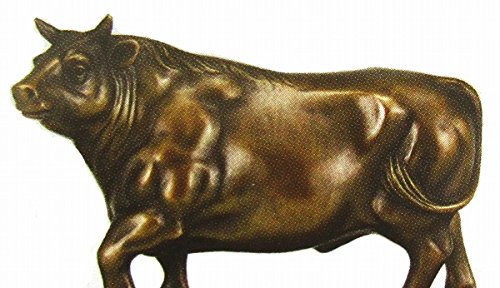 Amazon.co.jp: 正晴『曙光 丑』ブロンズ像 銅像 牛 ウシ 和牛