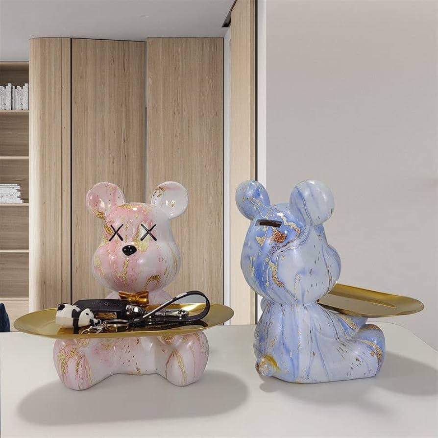 Amazon.co.jp: Homilius 暴力熊 金属 トレイ 皿を捧げるクマ くま