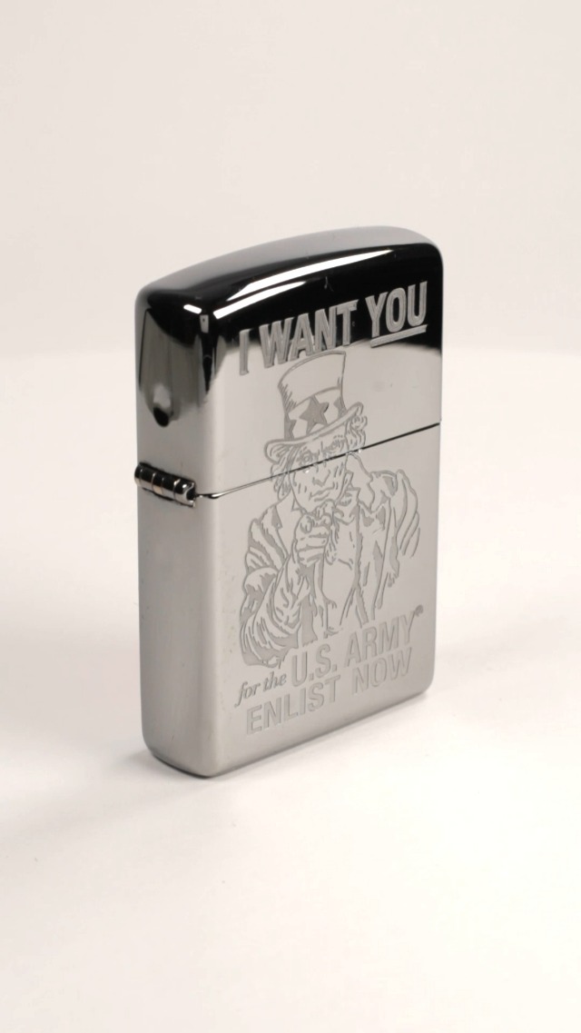 Amazon.com: Zippo Custom Lighter - High Polish Chrome Uncle Sam I