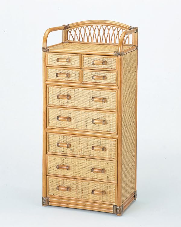 Amazon｜籐チェスト ラタン 籐家具 引き出し9杯タイプ 55センチ幅 収納
