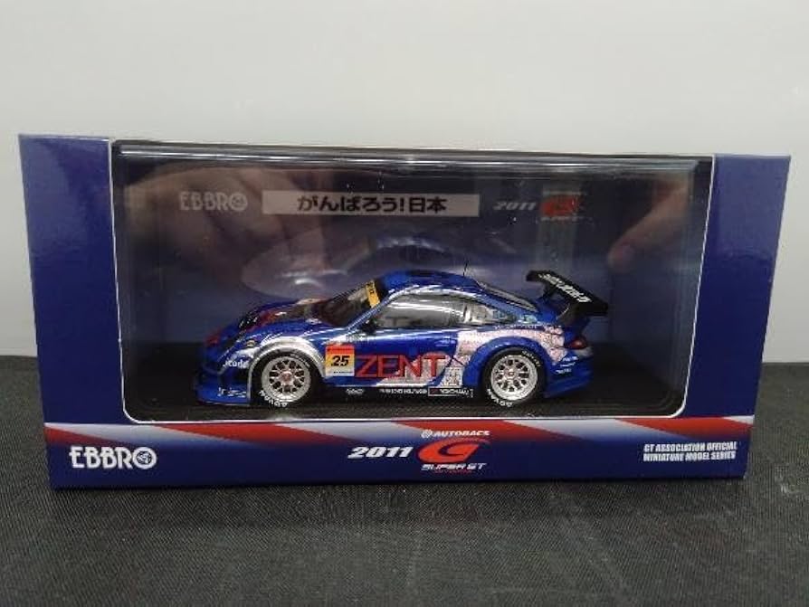 Amazon | EBBRO 1/43 SUPER GT300 ZENT Porsche RSR 2011 No,25 BLUE