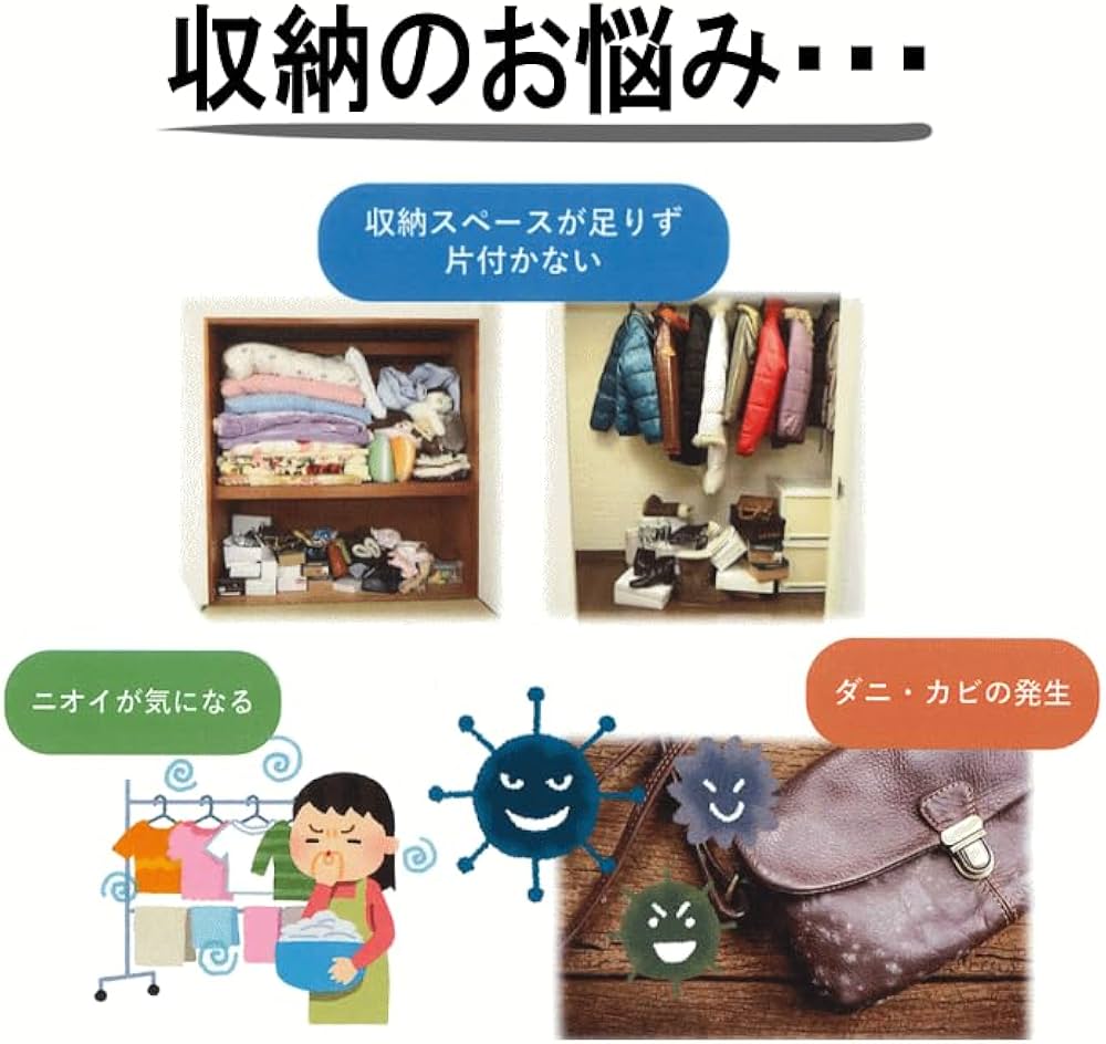 Amazon｜衣類収納 布団収納 乾っとパック プレミアム 小 2個組 収納