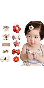 Amazon.co.jp: 10個セット ベビー ヘアクリップ 赤ちゃん 子供用
