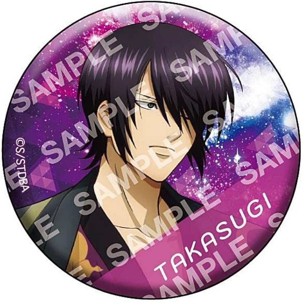 Amazon.co.jp: 【高杉晋助(フルカラー缶バッジ)】銀魂 缶バッジ