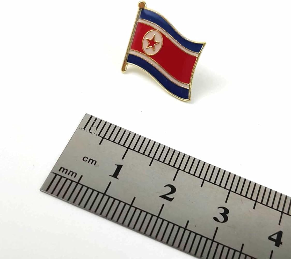 Amazon | [F NODE] 北朝鮮国旗 ピンバッジ ピンズ DPRK 朝鮮民主主義