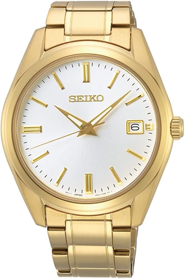 Seiko SUR314 Watch for Men - Essentials - White Dial, Date