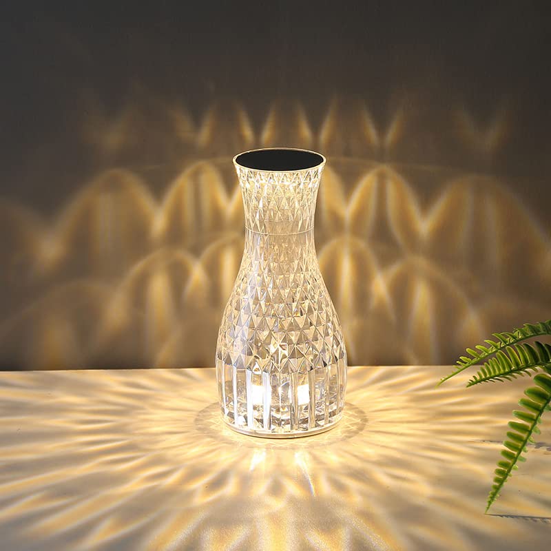 Amazon.co.jp : モダン クリスタルテーブルランプ ベッドサイドランプ