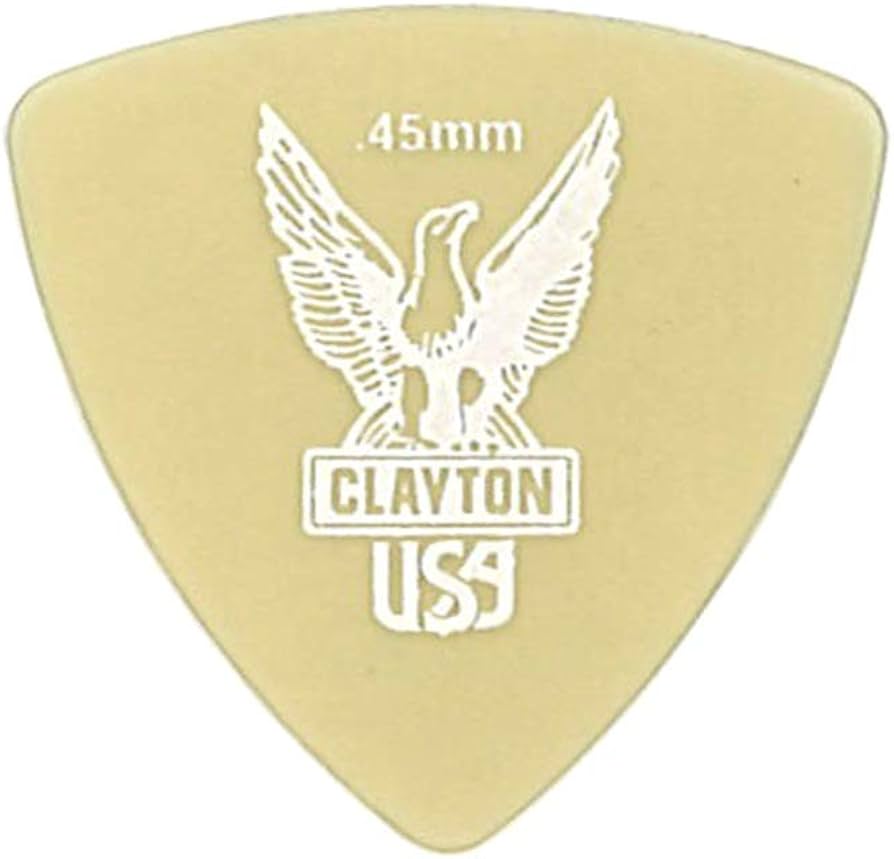 Amazon | Clayton USA Ultem Gold 0.45mm 丸肩トライアングル ギター