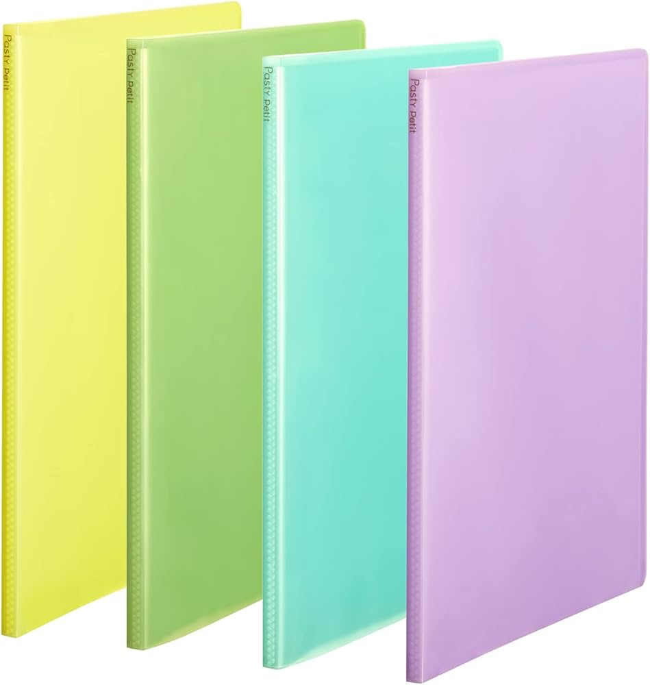 Amazon | プラス クリアファイル A4縦 20ポケット Pasty petit