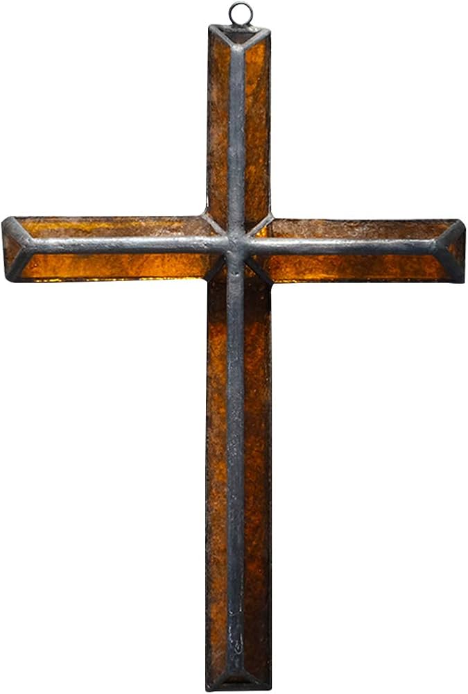 Amazon.co.jp: HIGHAWK壁掛けクロス 十字架 ガラス製 イエス・キリスト