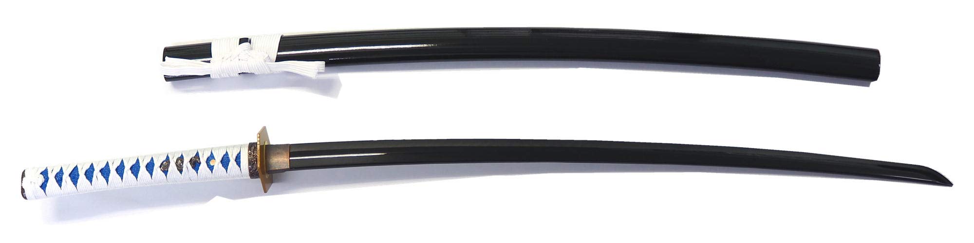 Amazon.co.jp: ［模造刀］鬼刃（きば）水輪刀 Z0052 白×青柄 黒刀 観賞