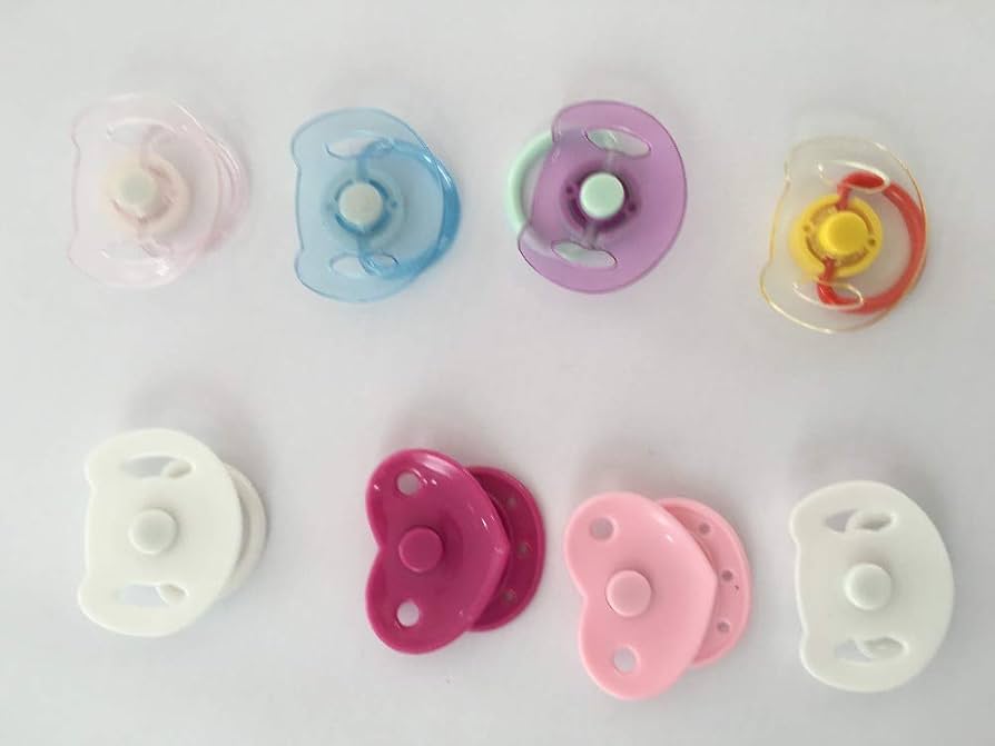 Amazon | ROSHUAN マグネットおしゃぶり 8個 リボーンドール 女の子