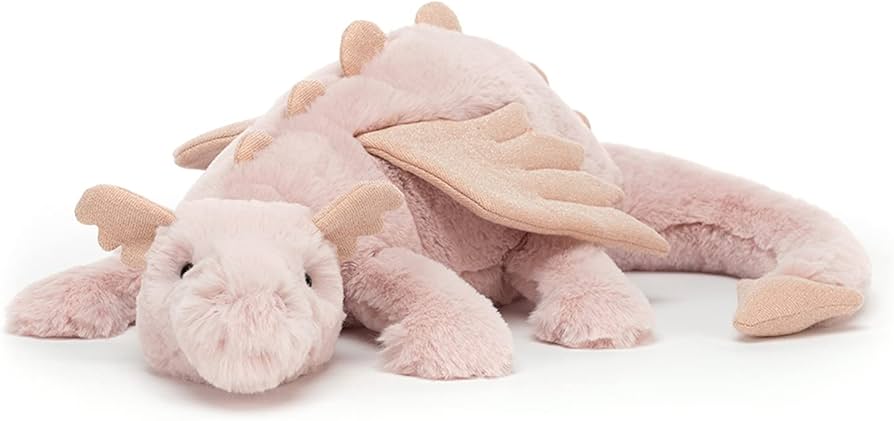 Amazon.com: Jellycat Rose Dragon Stuffed Animal, Large 19.5 inches