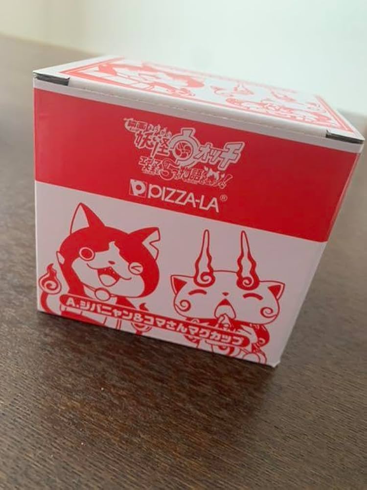 pizza妖怪ウォッチコラボマグカップジバニャン＆コマさんフユニャン