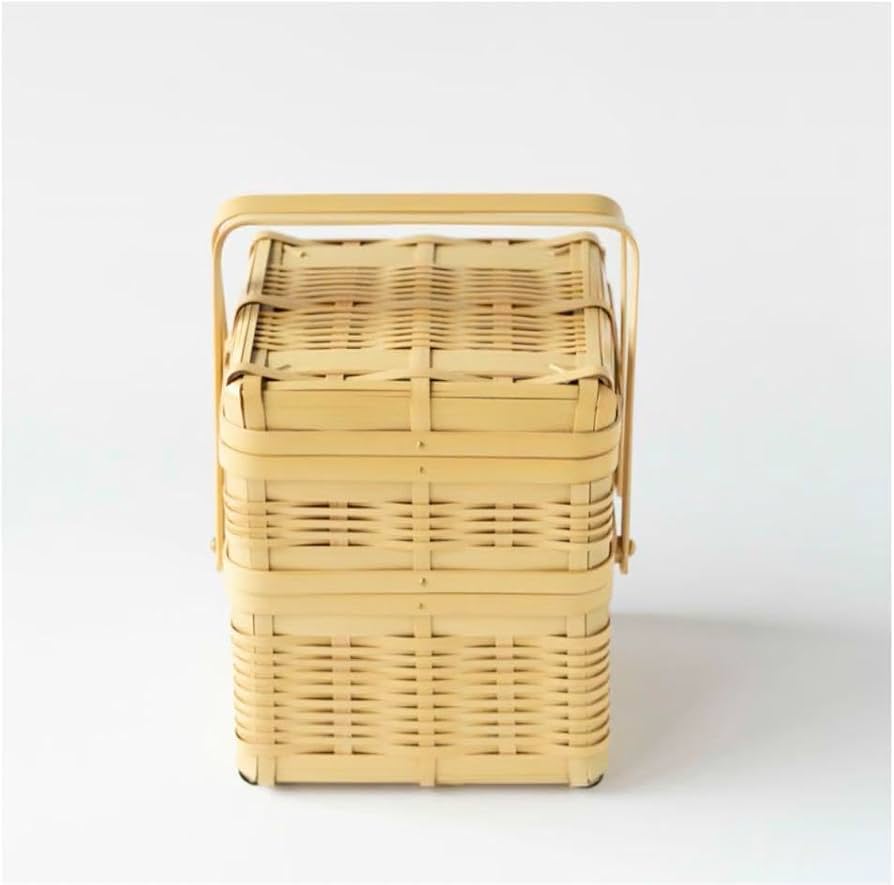 Amazon.co.jp: おじろ角物店 ましかく2段 おべんとうかご : ホーム