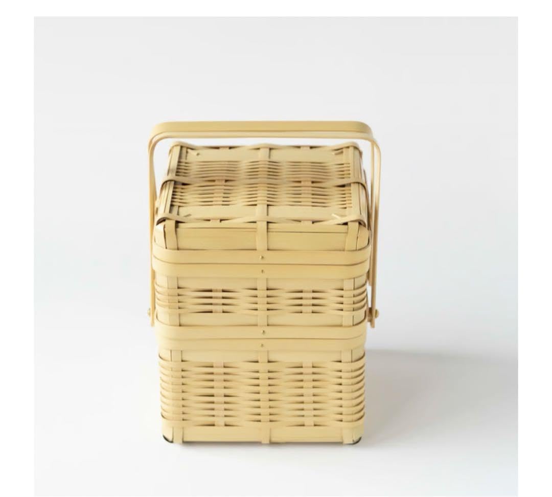 Amazon.co.jp: おじろ角物店 ましかく2段 おべんとうかご : ホーム