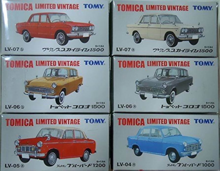 Amazon.co.jp: トミカリミテッド ビンテージ 6種セット No2 : Toys & Games