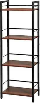 Amazon.co.jp: デスクラック(ブラウン/茶) 4段 幅40cm×奥行25cm