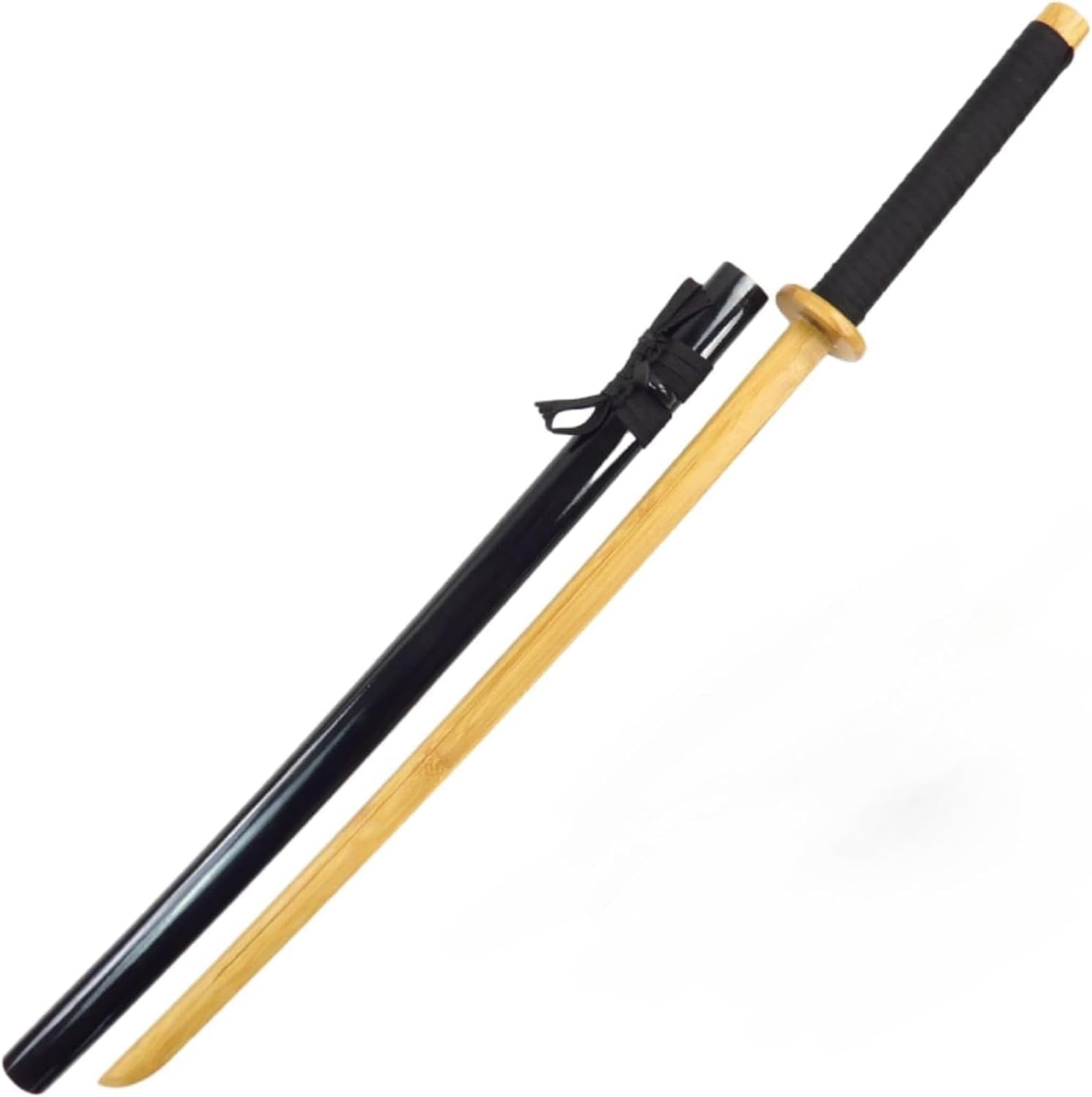 Amazon | Lake key 竹制刀 木刀 鞘付き手作り木刀 居合刀 レトロ侍剣