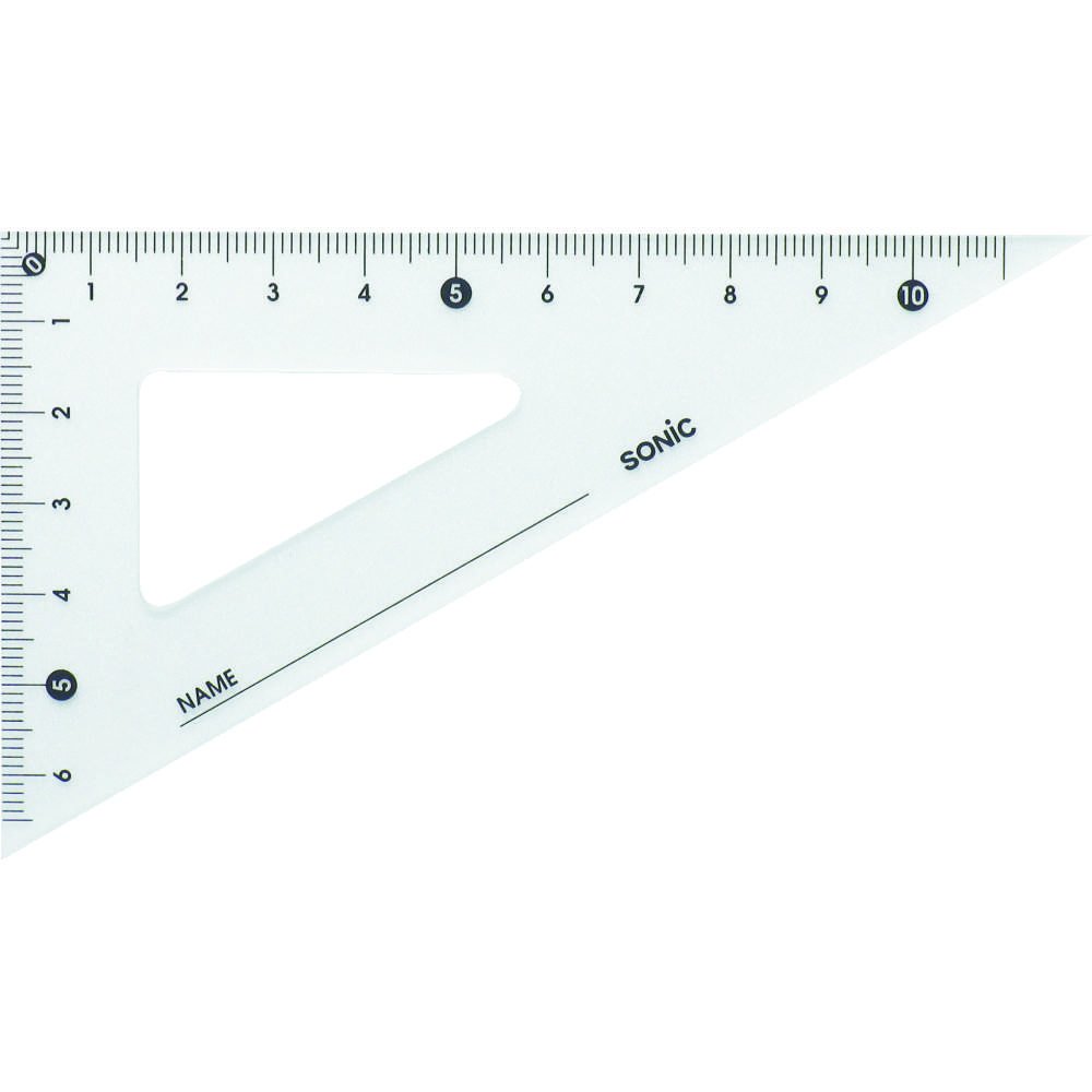 Amazon.co.jp: ソニック 12センチ三角定規 学納タイプ SN-377 : 文房具