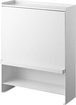 Amazon｜調味料ラック 隠せる 前が開く ホワイト キッチンラック 大