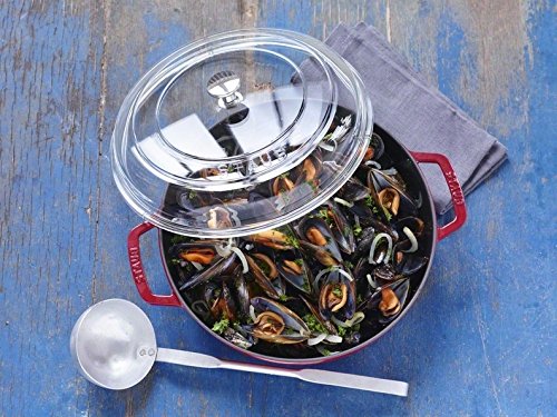 Amazon.co.jp: staub ストウブ 「 ドーム ガラス蓋 30cm 」 フライパン