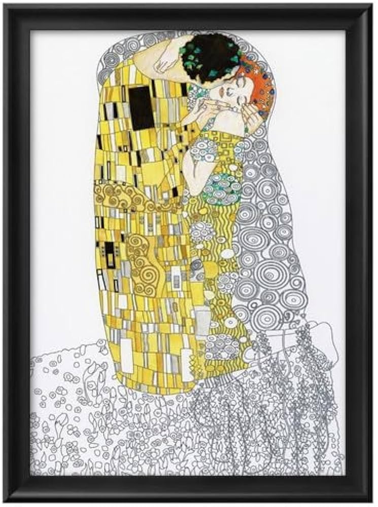 クリムト「接吻」リトグラフ97/499 約91×60 ㎝ クリムト 接吻 artwine