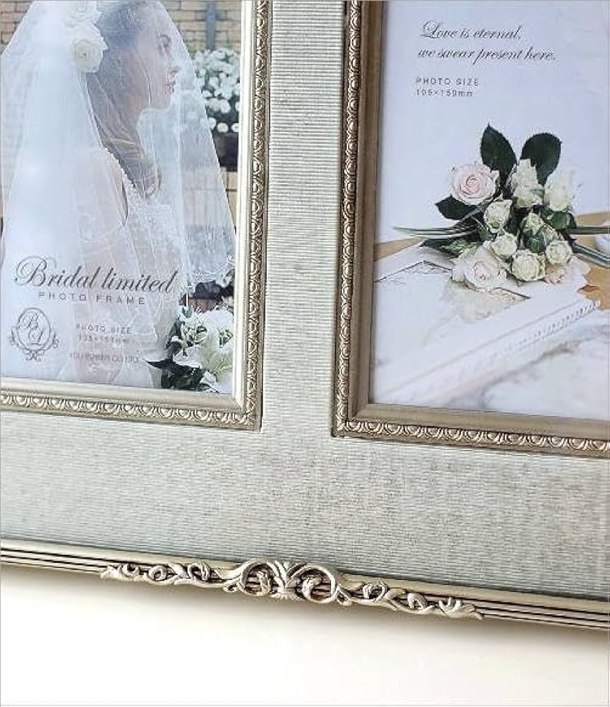 Amazon.co.jp: 写真立て 壁掛け 2面 2枚 アンティーク おしゃれ