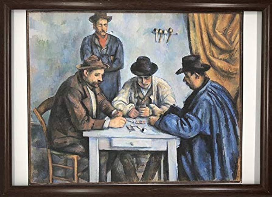 Amazon.co.jp: ポール セザンヌ カード遊びをする人々 A4 ポスター