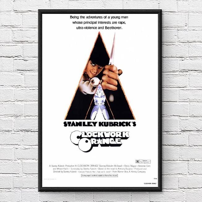 Amazon.co.jp: 【フレーム付-黒-】 映画ポスター 時計じかけのオレンジ