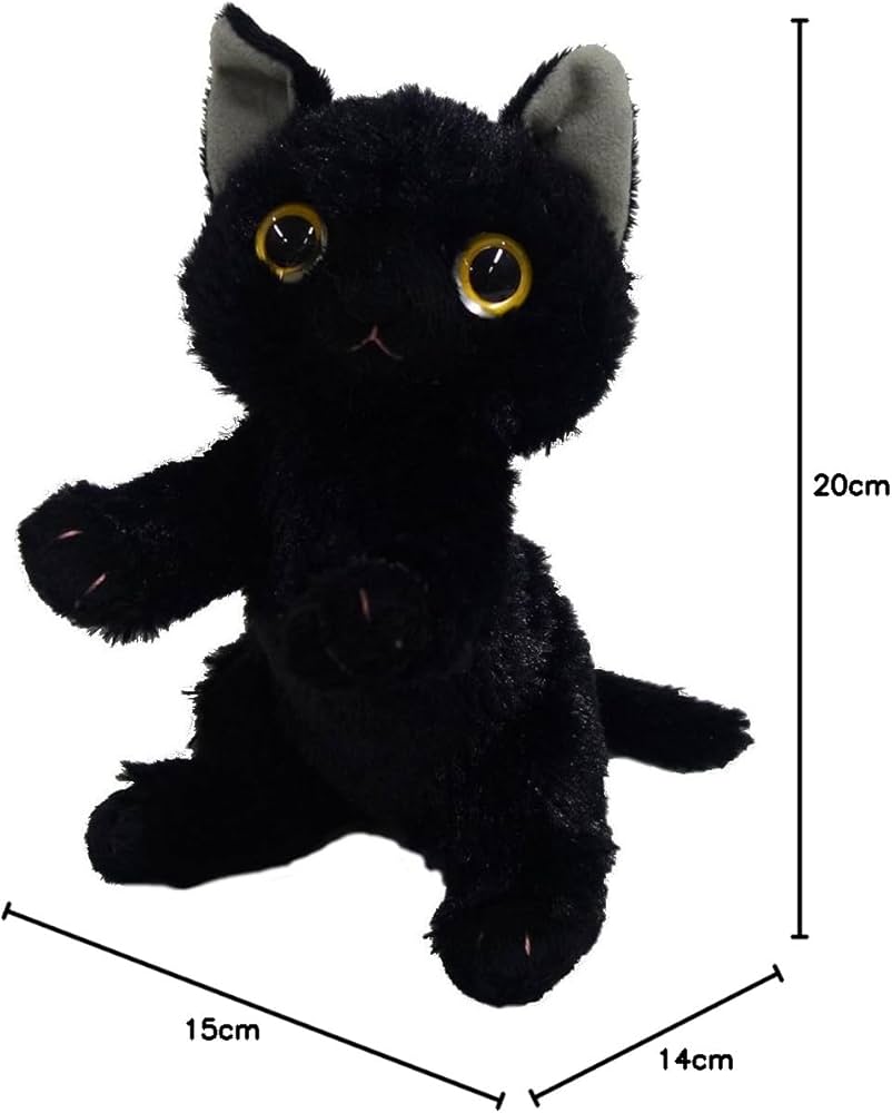 Amazon.co.jp: いっしょがいいね ビーンズぬいぐるみ(2S) 高さ15cm 黒