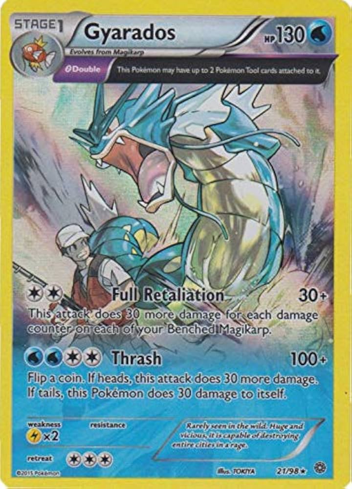 Amazon.com: Pokemon - Gyarados (21/98) - Ancient Origins - Holo