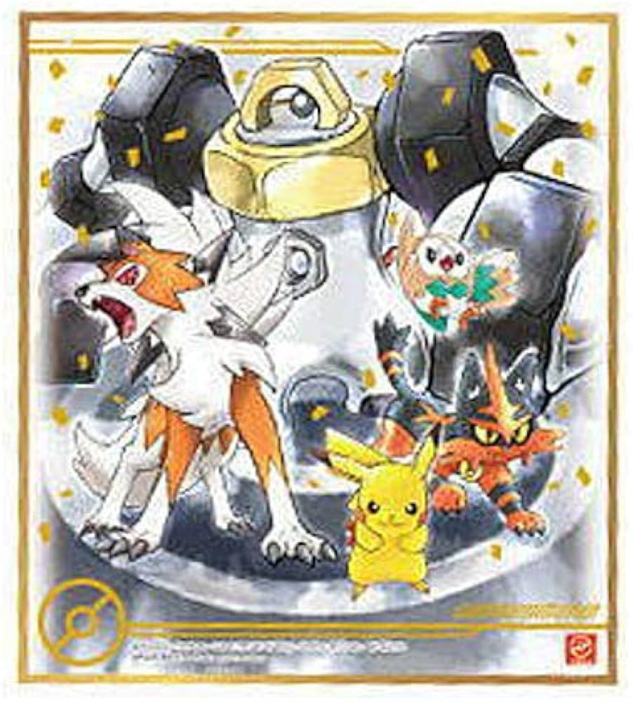 Amazon.co.jp: ポケモン 色紙ART4 [4.ピカチュウ＆モクロー