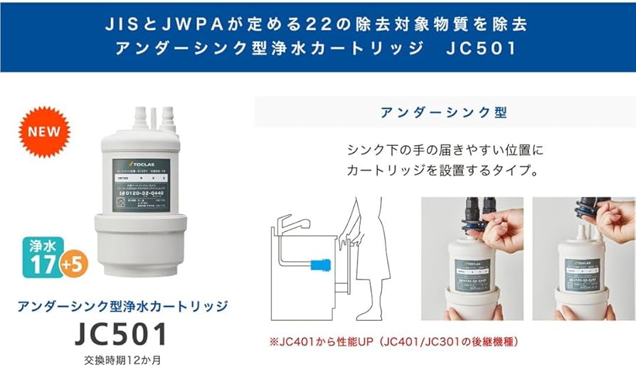 Amazon | トクラス 旧ヤマハ キッチン 浄水器カートリッジ JC-501