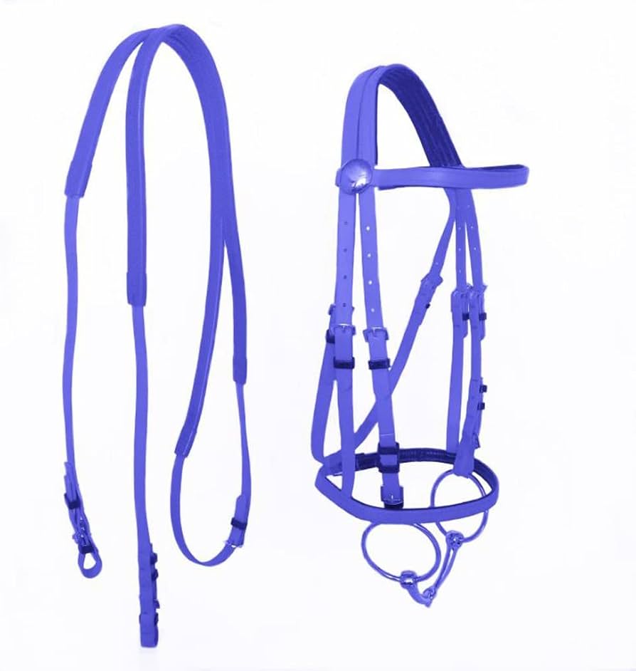 Amazon.co.jp: 耐久性のある馬の頭の首輪ホルター乗馬手綱 Pvc 競馬