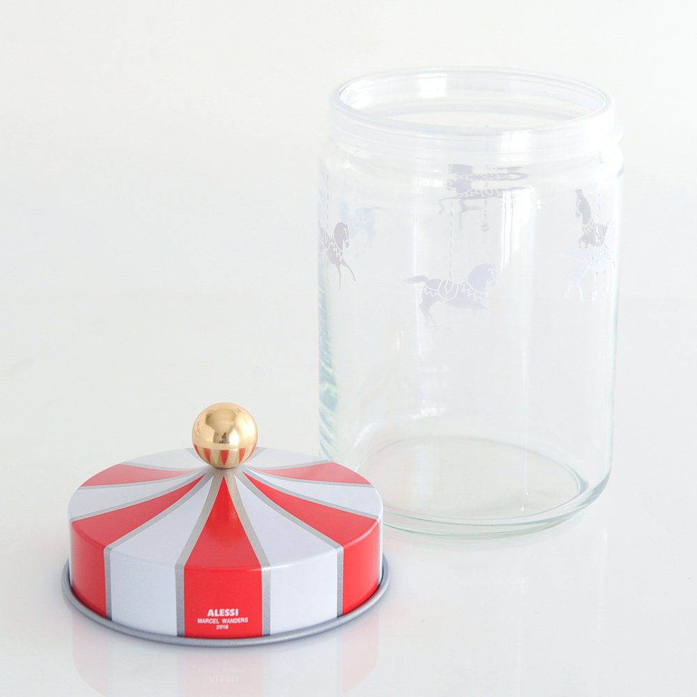 Amazon｜アレッシィ(Alessi) CIRCUS ジャー 1000ml MW30/100 レッド