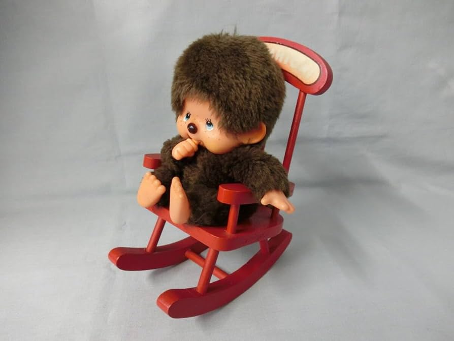 Amazon.co.jp: 、日本製ふたごのモンチッチ ロッキングチェア 木製