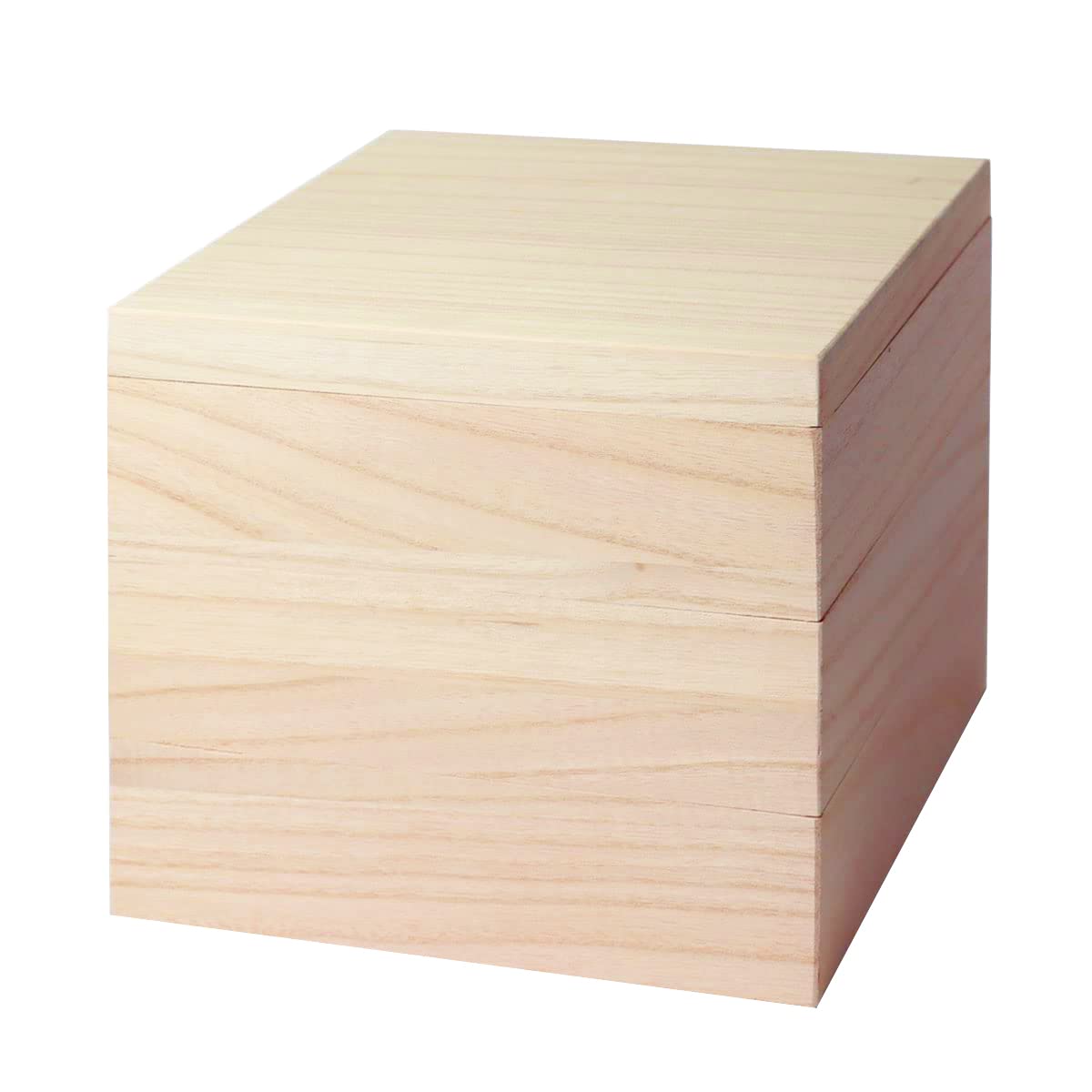 Amazon | みよし漆器本舗 重箱 三段 6.5寸 20cm 桐 白木 日本製 無塗装