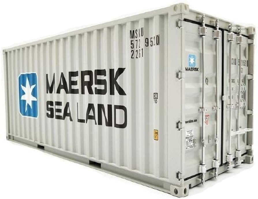 Amazon.co.jp: 海上 コンテナ 20フィート MAERSK マースク 模型 1/20