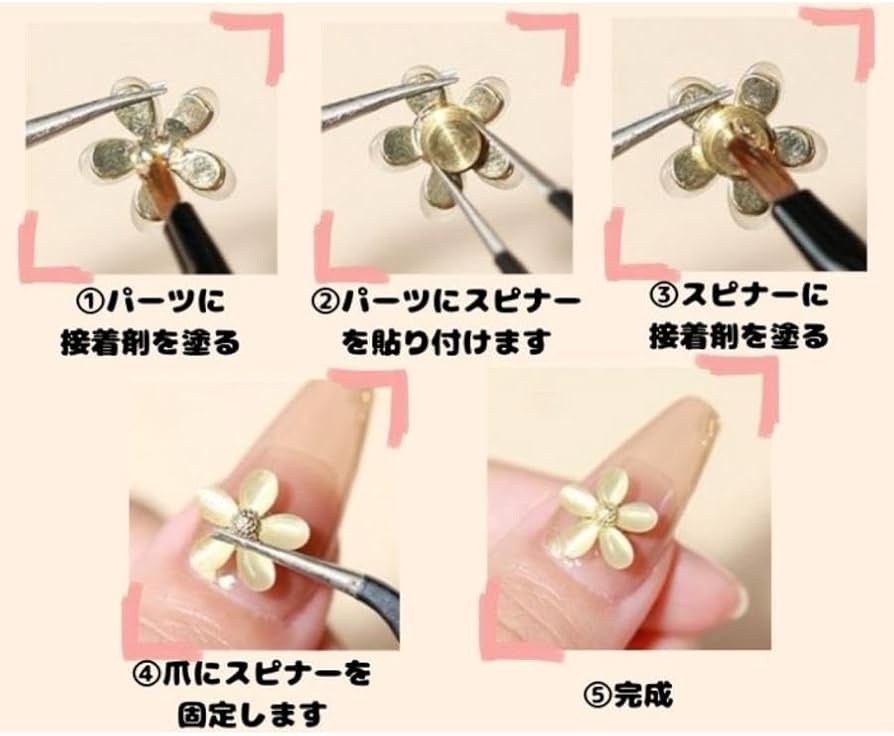 Amazon.co.jp: ネイルパーツ スピナー 10個 回転 ベアリング ネイル