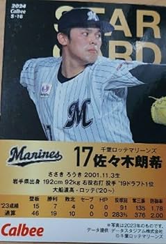 Amazon.co.jp: ??佐々木朗希??金箔サイン入りスターカード 2024