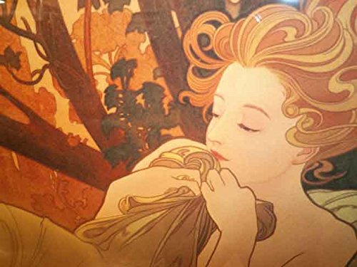 Amazon.co.jp: ミュシャ 黄昏 シルクスクリーン版画 限定300部