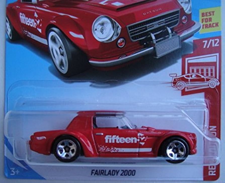 Amazon.com: Hot Wheels RED EDITION 7/12, RED FAIRLADY 2000 50TH