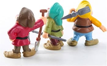 Amazon.co.jp: 8ピース/セット白雪姫と7人小人フィギュアおもちゃ