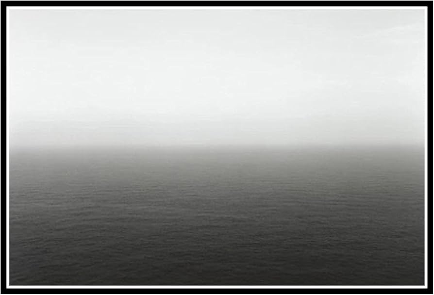 Amazon｜PDFKE 杉本博司黄海済州1992ポスター画像背景壁の装飾家の居間