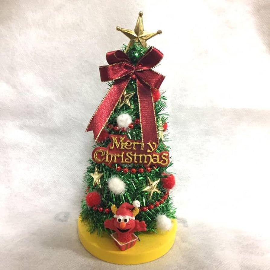 Amazon | セサミストリート エルモ USJ ミニ クリスマスツリー 箱付き