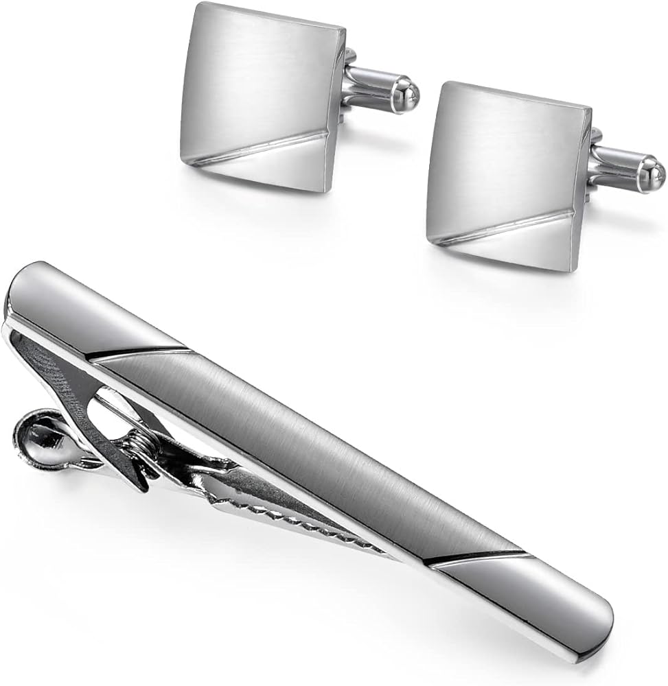 Amazon | 上品なネクタイピン カフスボタンセット メンズ 人気