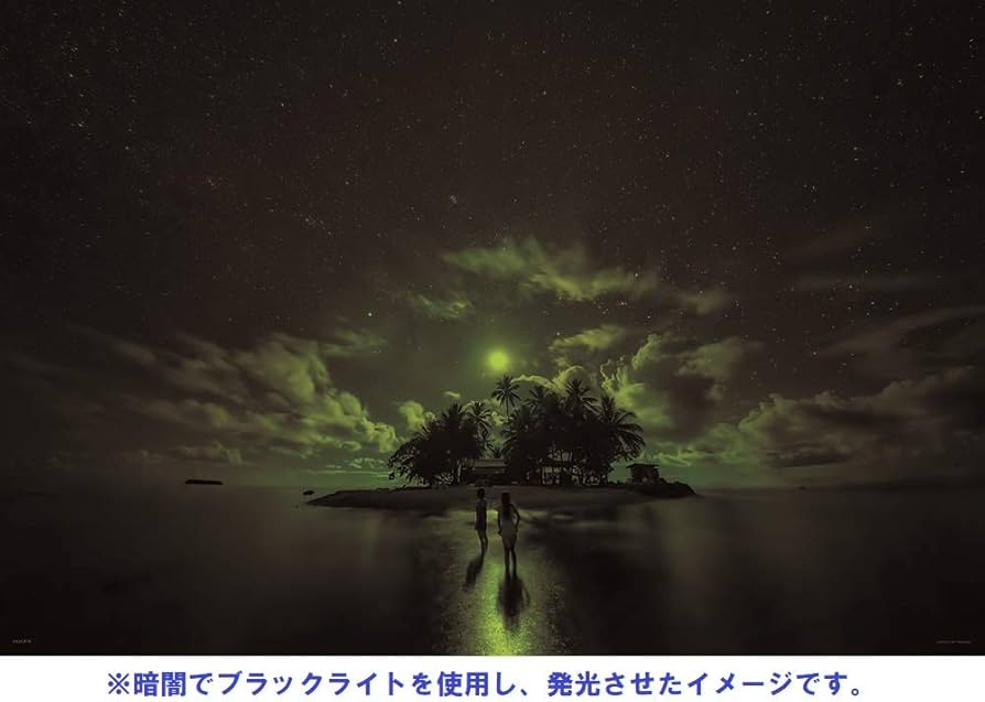 Amazon.co.jp: 1000ピース ジグソーパズル KAGAYA 南の島の月夜(JEEP島