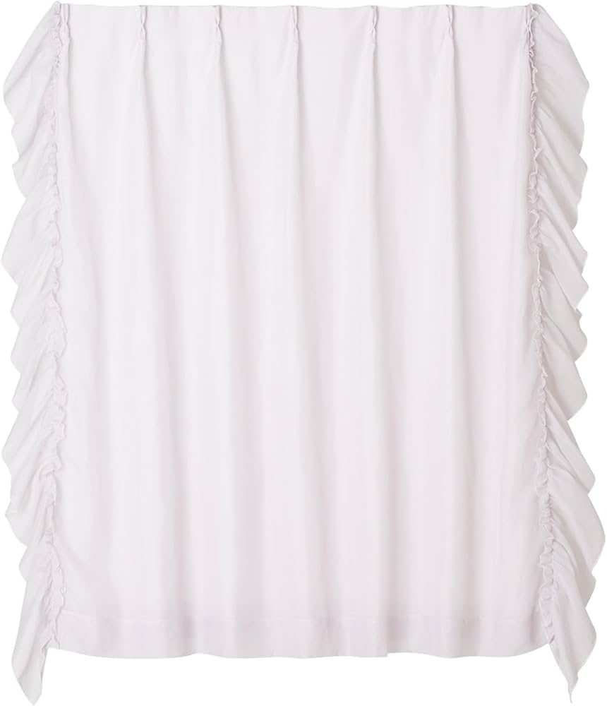 Amazon｜Francfranc フランフラン フリル×ラメリア ダブルカーテン